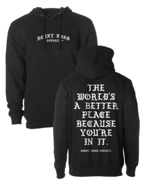 Glad You're Here Black Hoodie